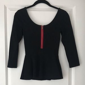 Express Peplum 3/4 Sleeve Top